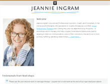 Tablet Screenshot of jeannieingram.com